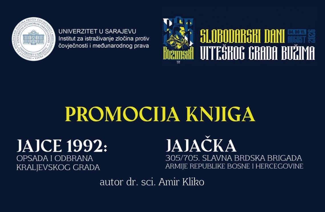 VEČERAS U BUŽIMU PROMOCIJA KNJIGA DR. SC. AMIRA KLIKE